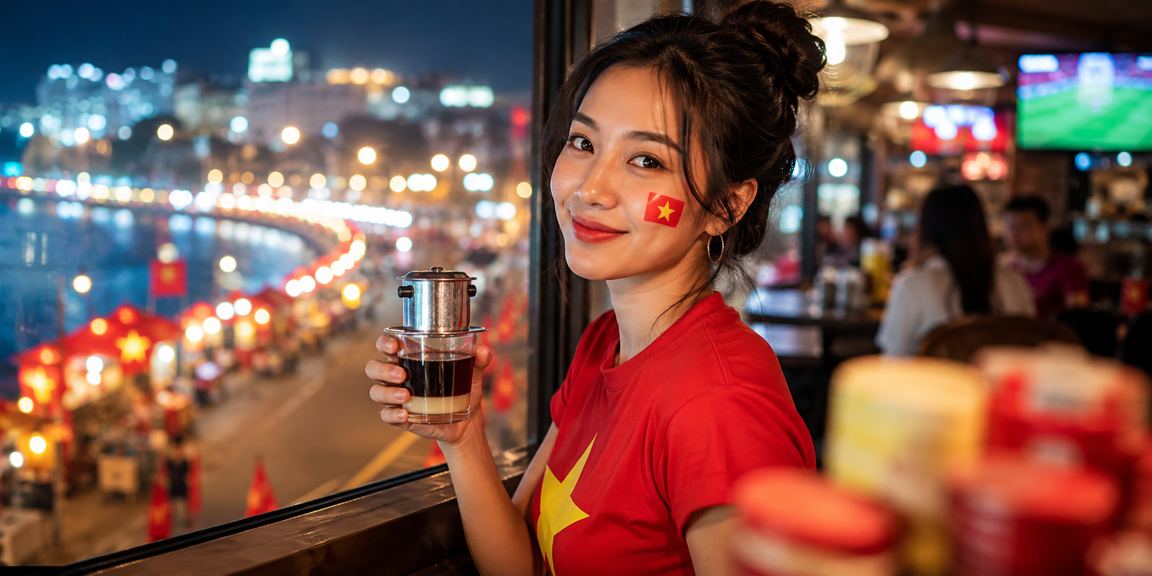 Không gian cà phê Đà Lạt nơi người dùng theo dõi bóng đá trên t420