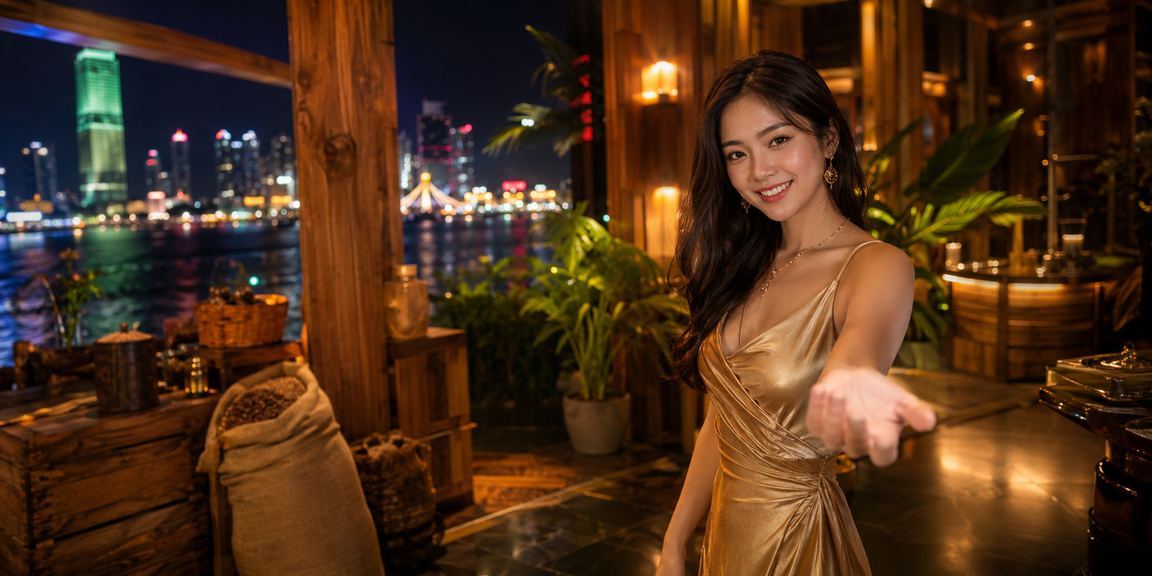 Không gian cà phê Hồ Chí Minh kết hợp chủ đề giải trí casino hiện đại
