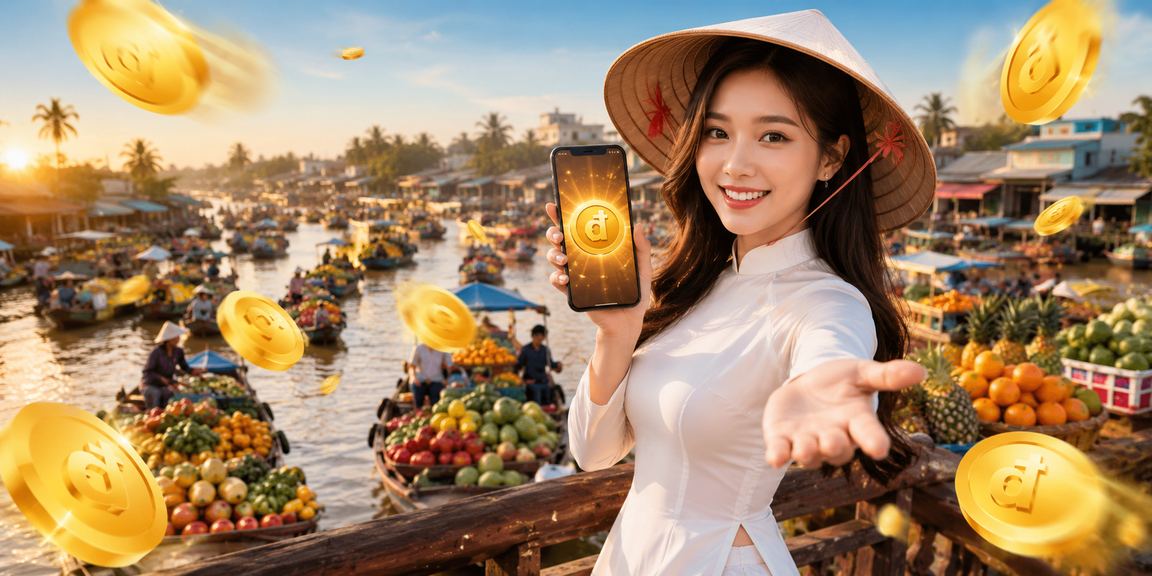 Người dùng miền Tây xem ứng dụng giải trí và thông tin giao dịch VND