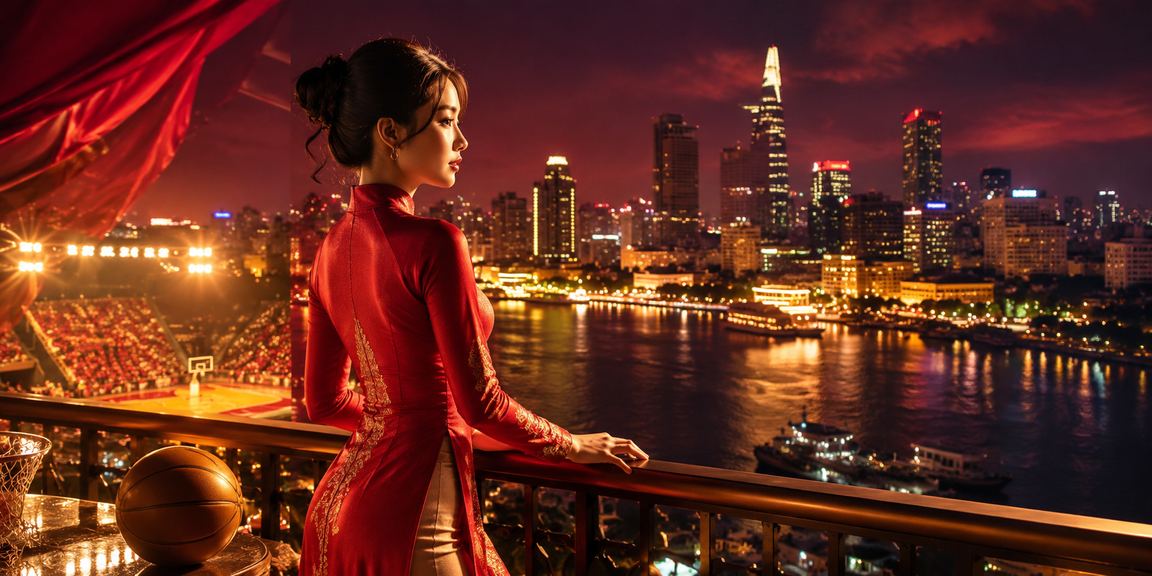 Không khí Sài Gòn hiện đại với người dùng theo dõi thể thao trên di động