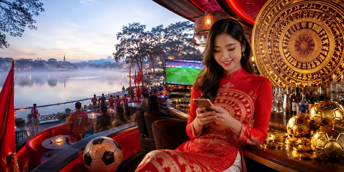 Người dùng Việt xem điều khoản trên điện thoại trong không gian giải trí